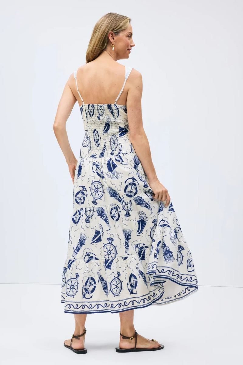 Sleeveless Printed Midi Dress