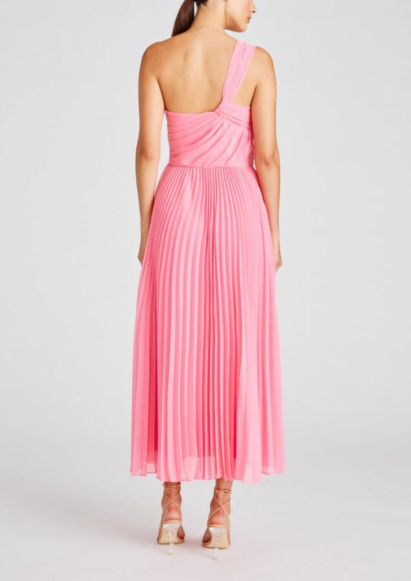 LINDSAY CHIFFON MIDI DRES