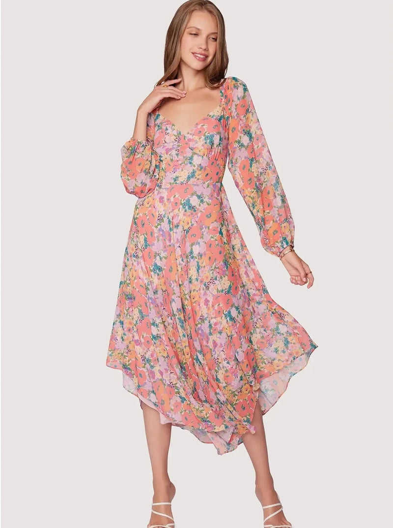 Floral Bliss Midi Dress