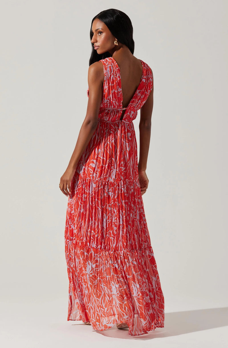 Pescadero Pleated Maxi Dress