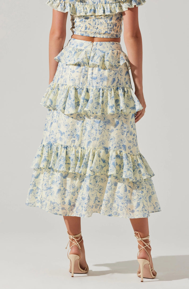 FOUFETTE FLORAL SET TOP & SKIRT