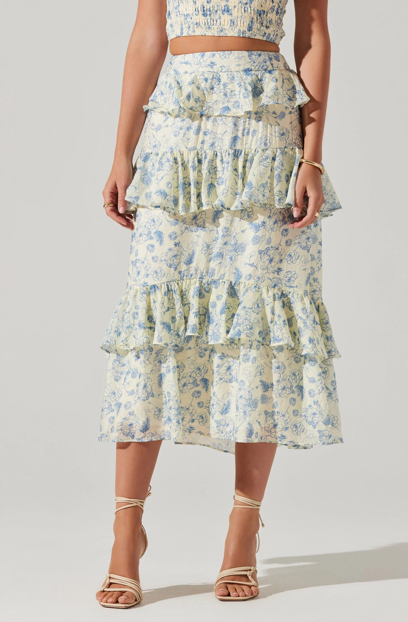 FOUFETTE FLORAL SET TOP & SKIRT