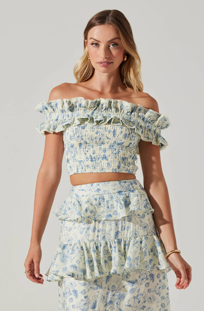 FOUFETTE FLORAL SET TOP & SKIRT