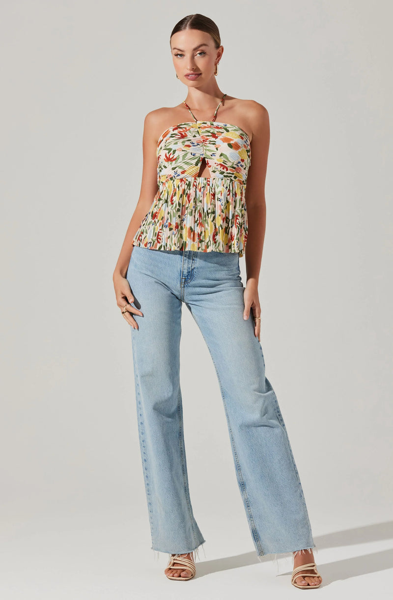 Tamaryn Halter Tie Neck Top