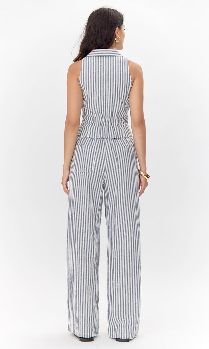 Hellen Stripe Halter Vest