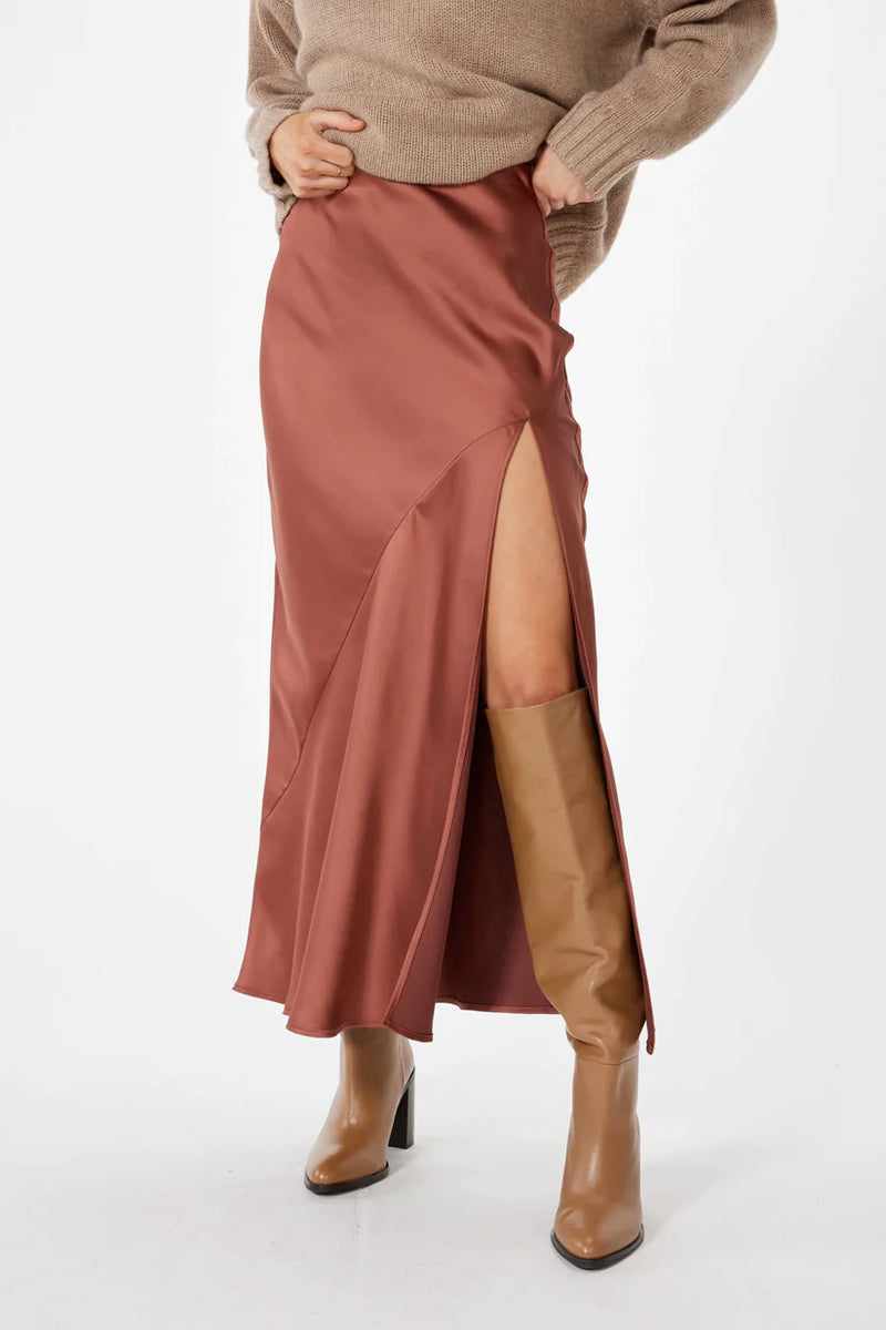 Manhattan Skirt - Rust