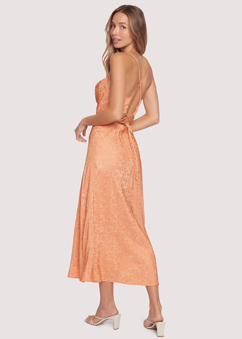 BEACH PEACH MIDI DRESS