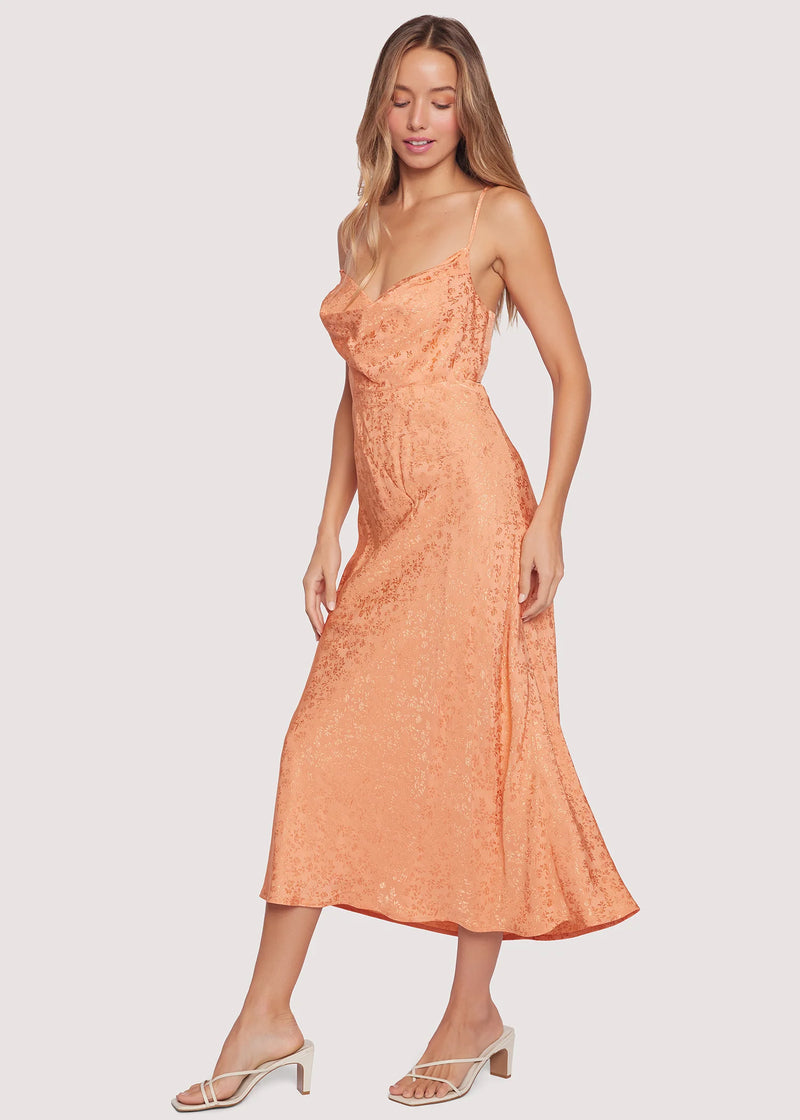 BEACH PEACH MIDI DRESS