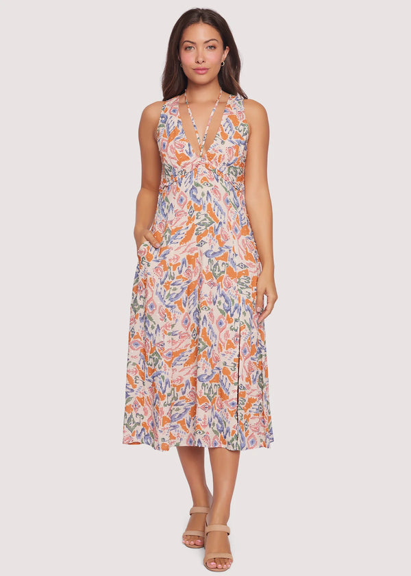 ATHENS ADVENTURE MIDI DRESS