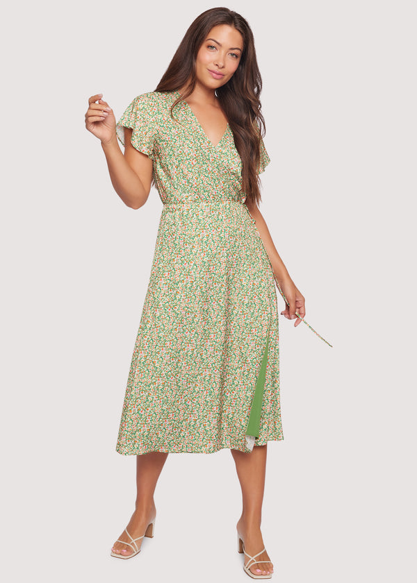 Wild Poppies Midi Dress