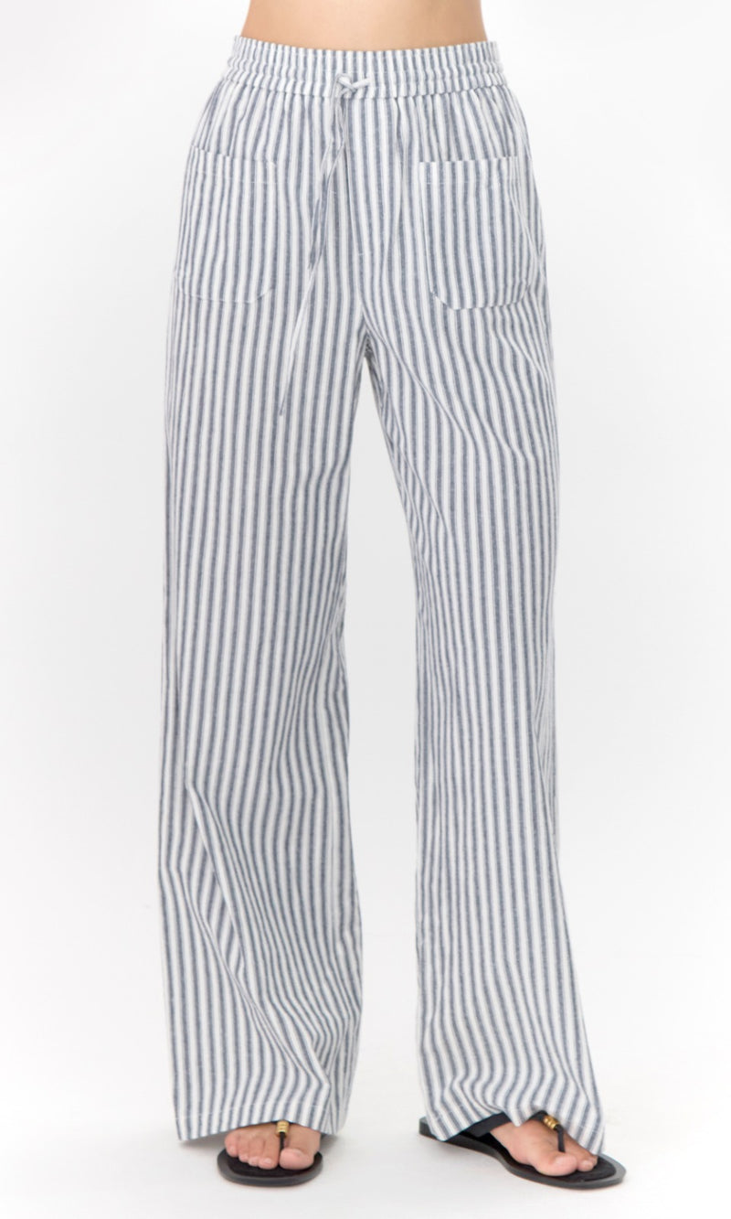 Hellen Stripe Pull Up Pant