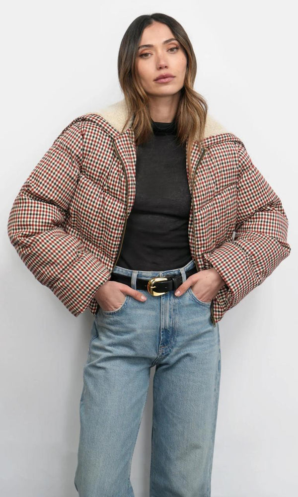 Sally Gingham Puffer
