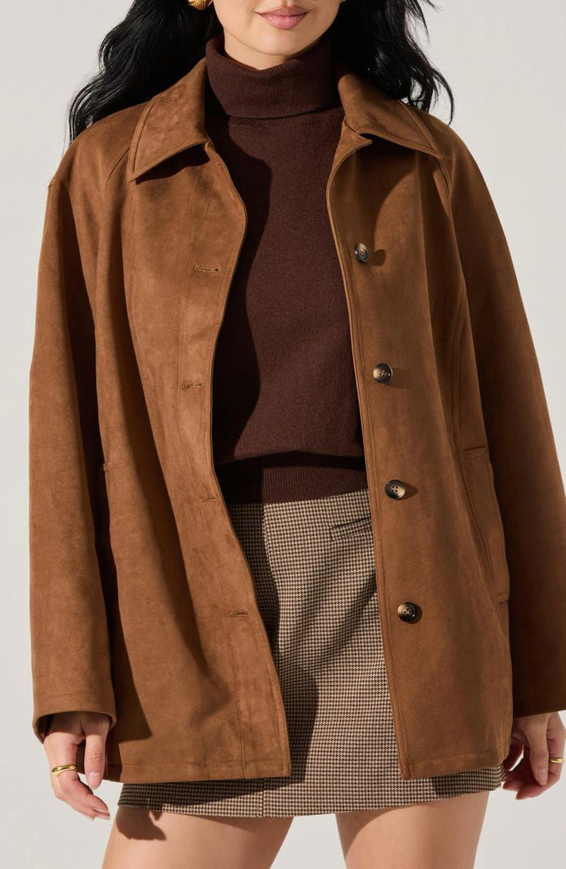 Presleigh Faux Suede Jacket