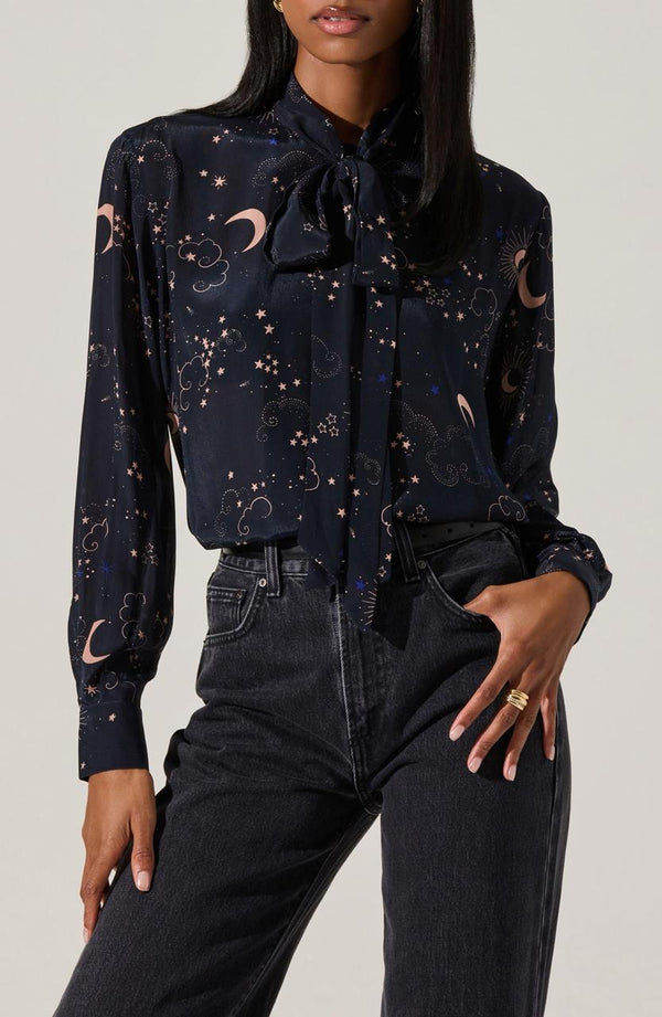 Mabry Tie Neck Shirt