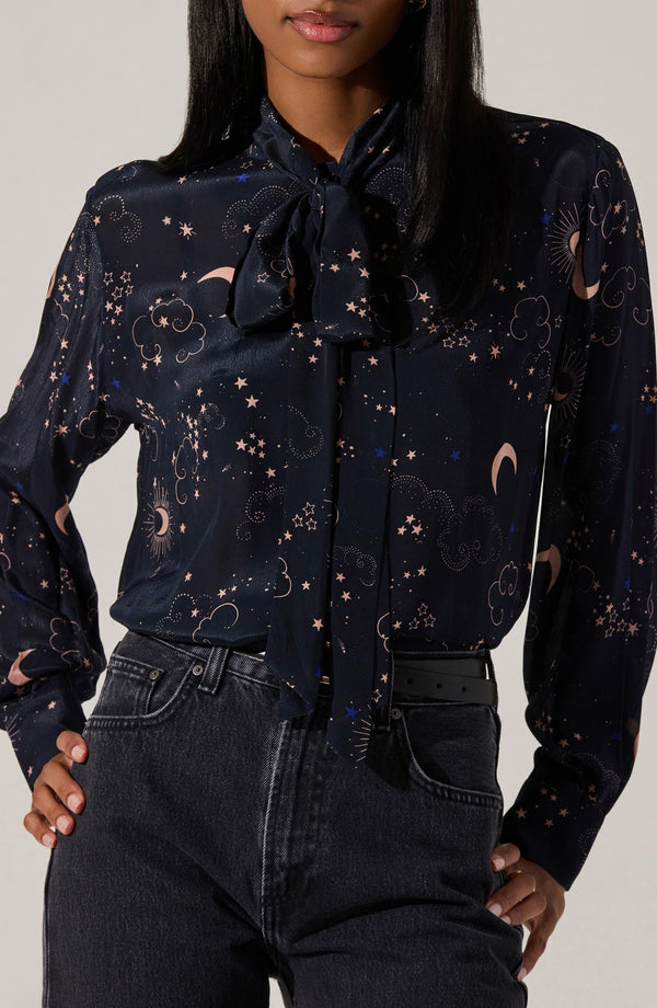 Mabry Tie Neck Shirt