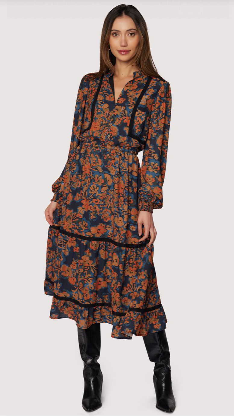 Embers Bloom Mini Dress