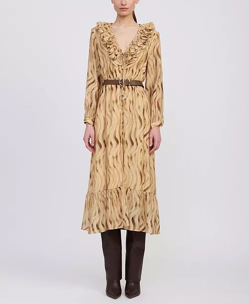 Avayah Ruffle Midi Dress