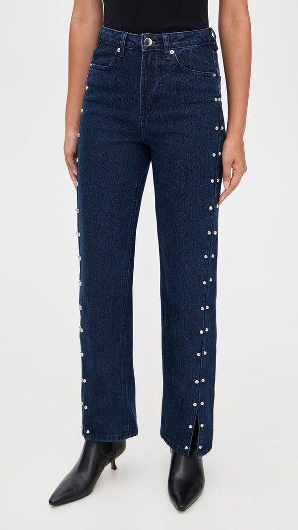 Denim Pants  Stud Detail