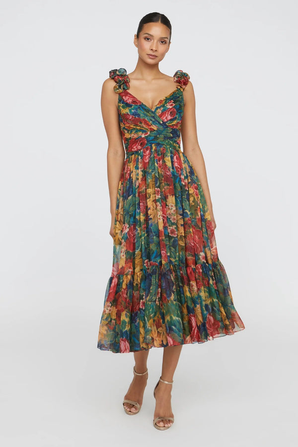 Tate Ruffle Shoulder Dress
