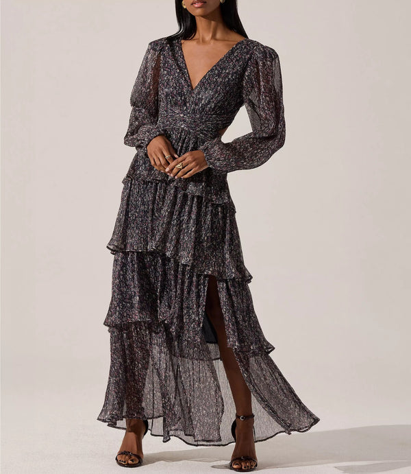 Anora Floral Tiered Maxi Dress
