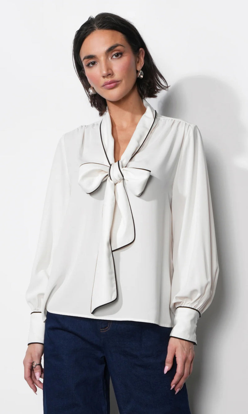 Shai Tie Neck Blouse