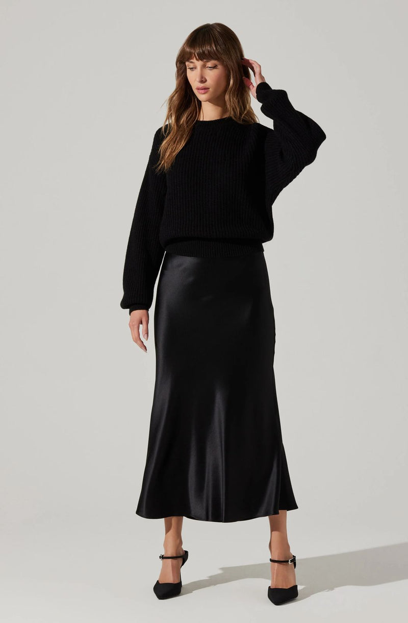 Windey Satin Maxi Skirt