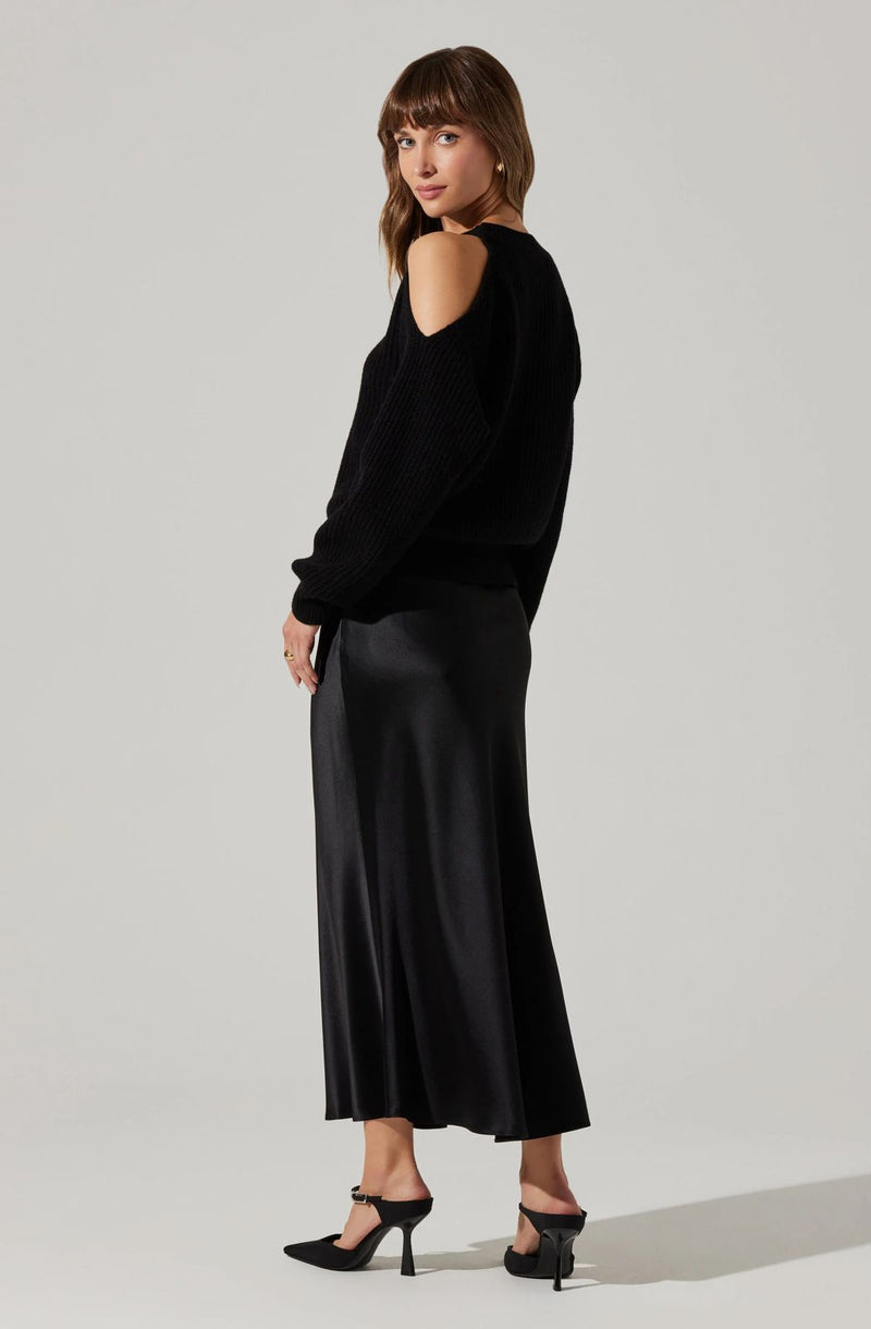 Windey Satin Maxi Skirt