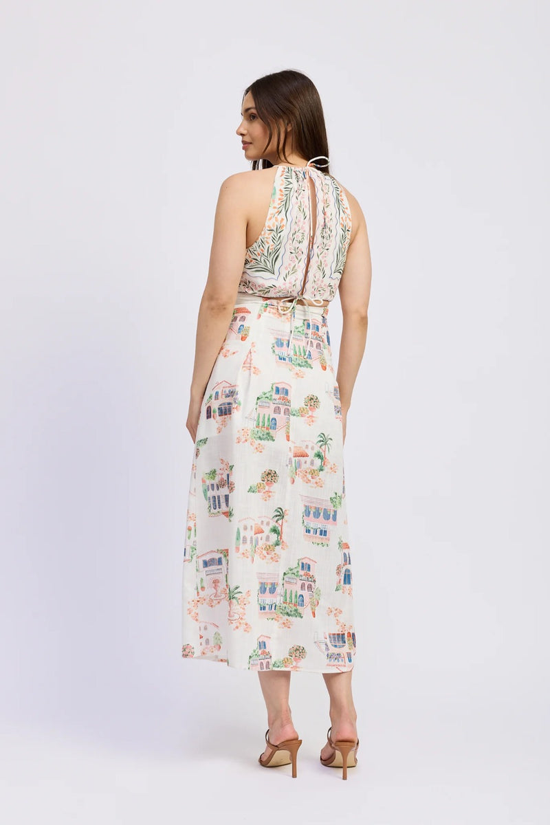 Alaia Linen Maxi Dress