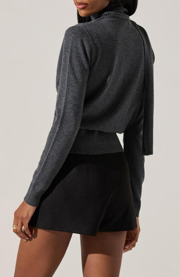 Glynne Scarf V-Neck Cardigan