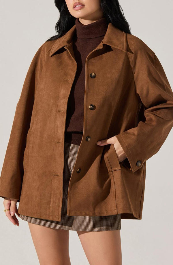 Presleigh Faux Suede Jacket