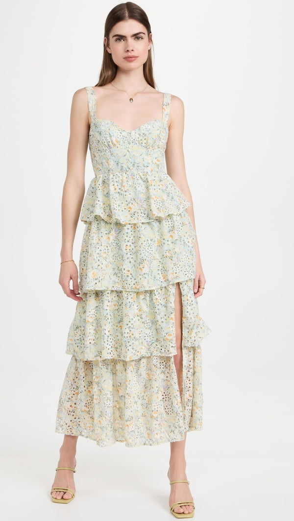Midsummer Tiered Floral Print Dress