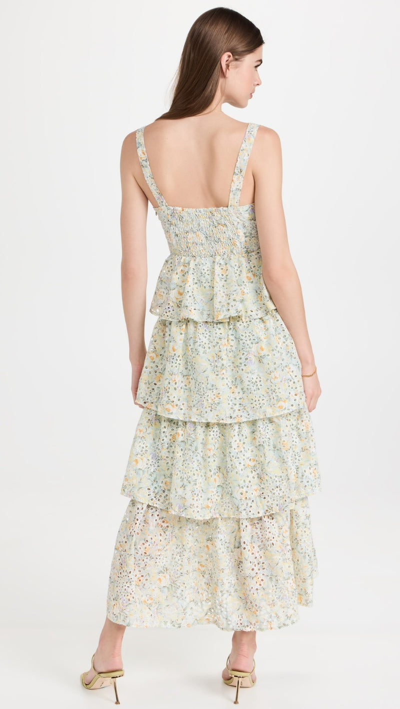Midsummer Tiered Floral Print Dress