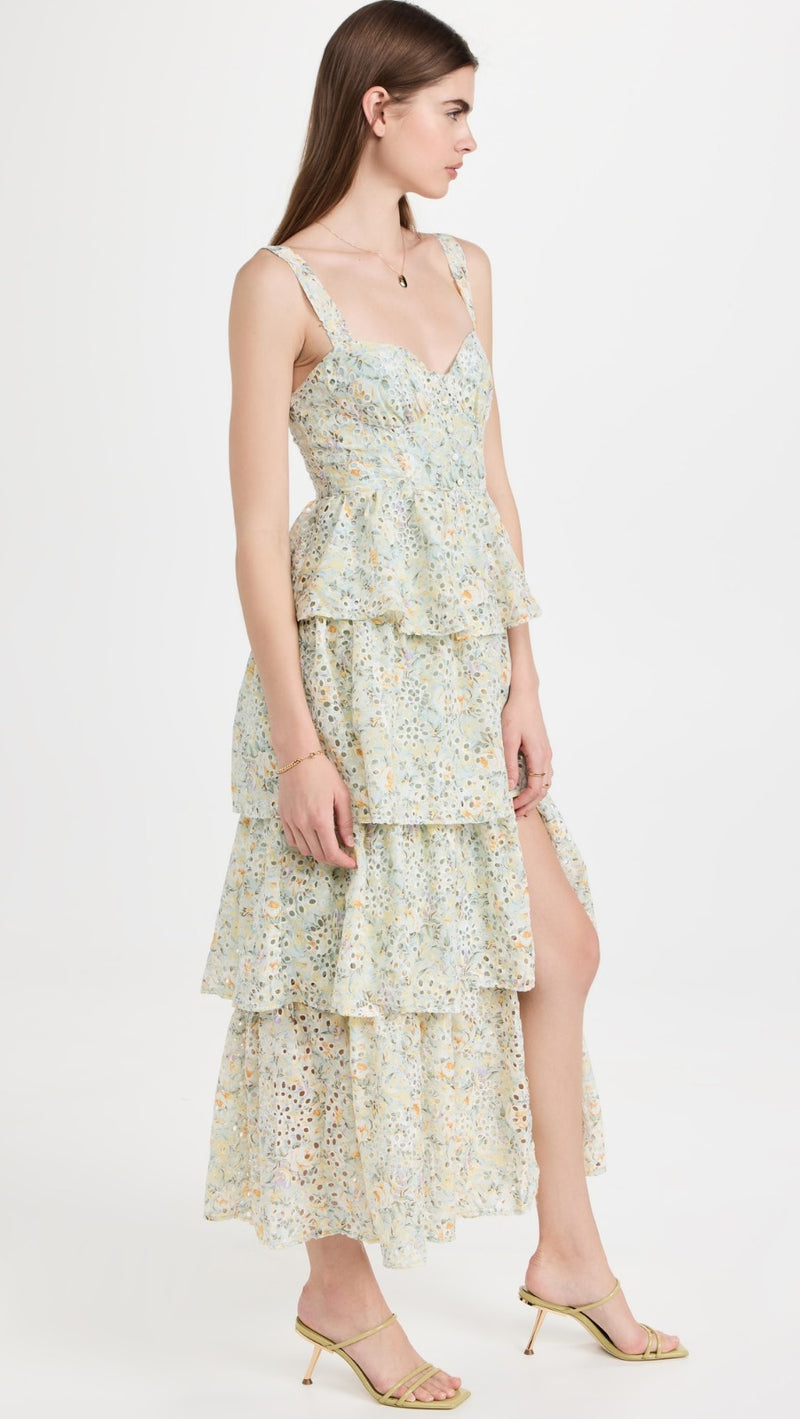 Midsummer Tiered Floral Print Dress