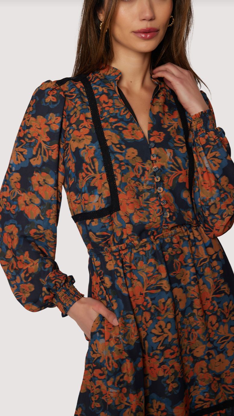 Embers Bloom Mini Dress