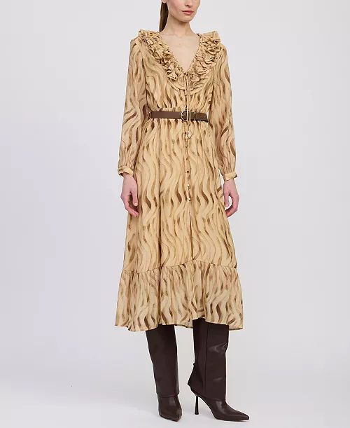 Avayah Ruffle Midi Dress
