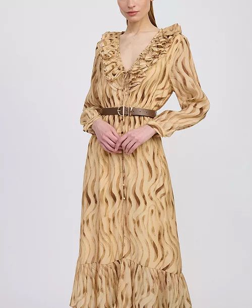 Avayah Ruffle Midi Dress