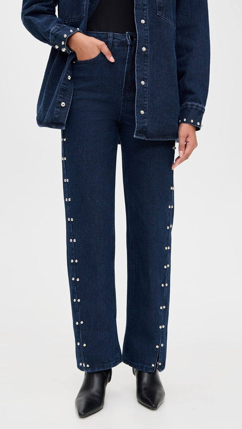 Denim Pants  Stud Detail