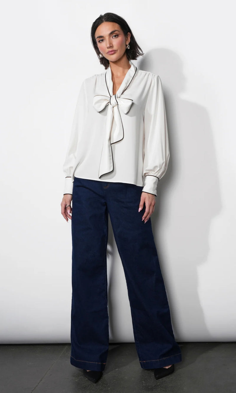 Shai Tie Neck Blouse