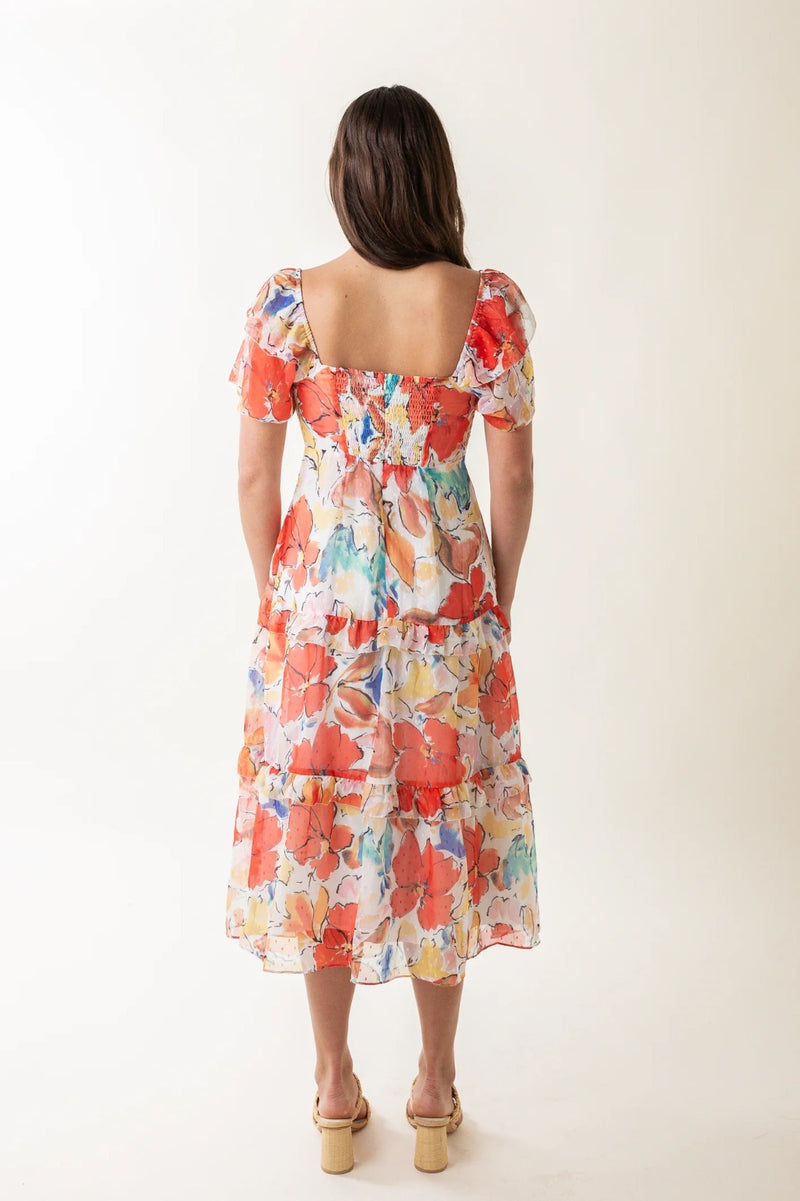 GARDEN MIDI DRESS