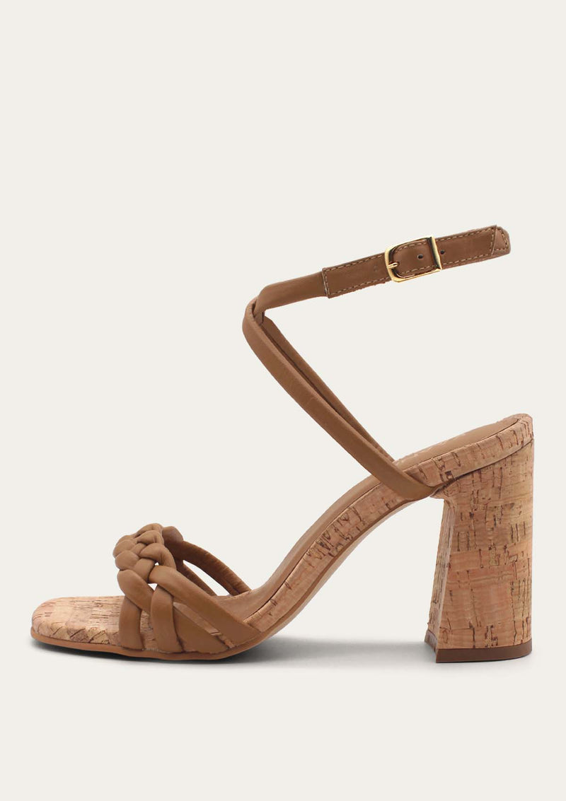 Danli Braided Heel With Cork Accents