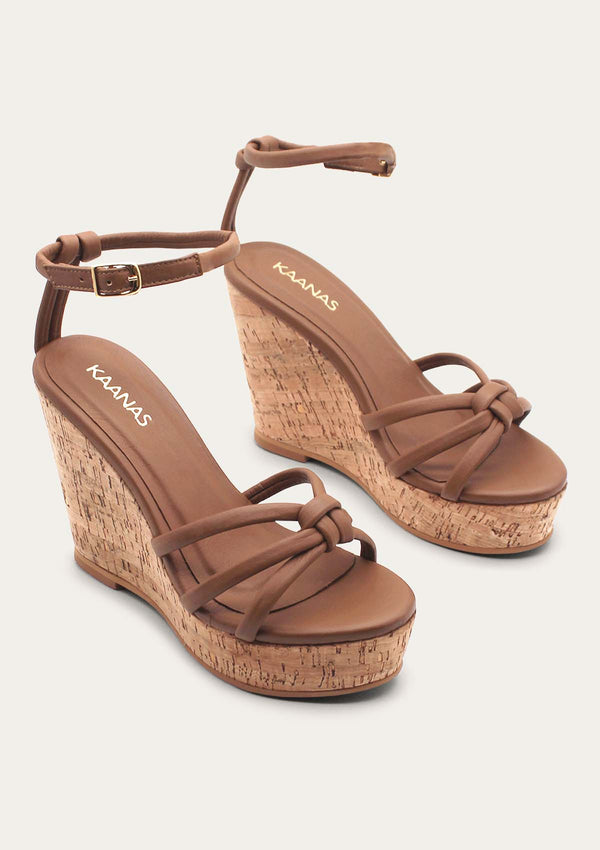 Masaya platform sandal - Coffee