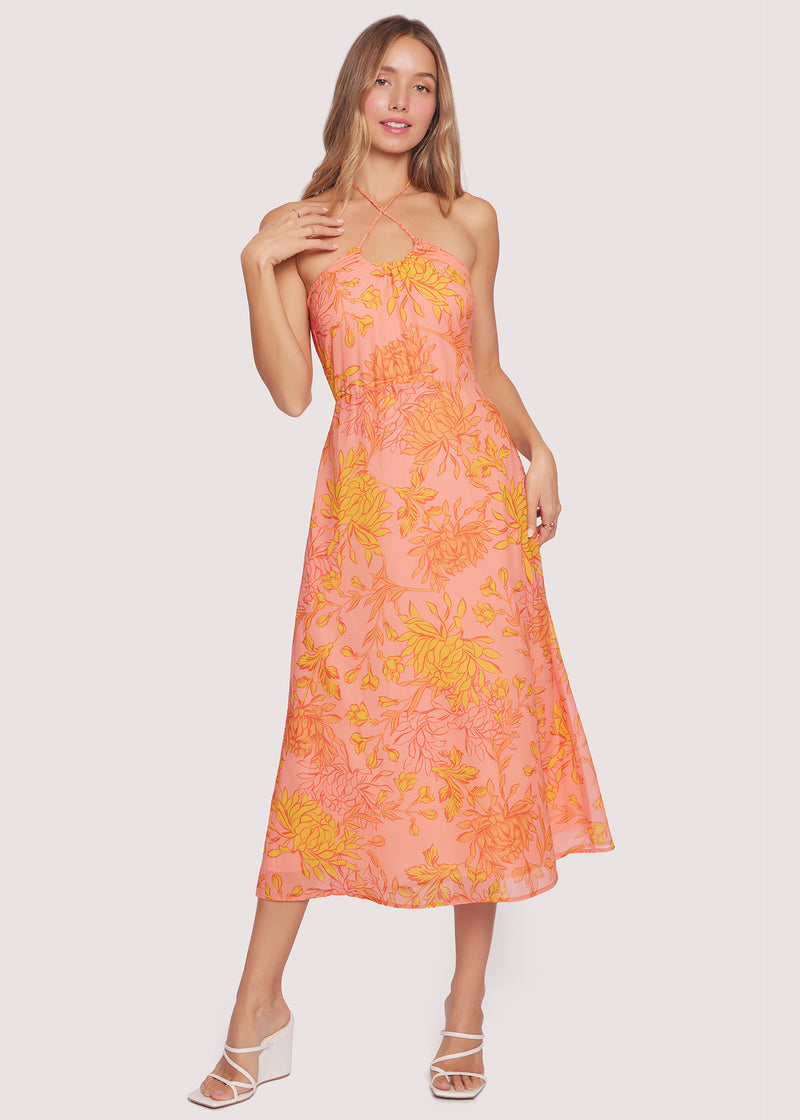 Peony Delight Midi Dress