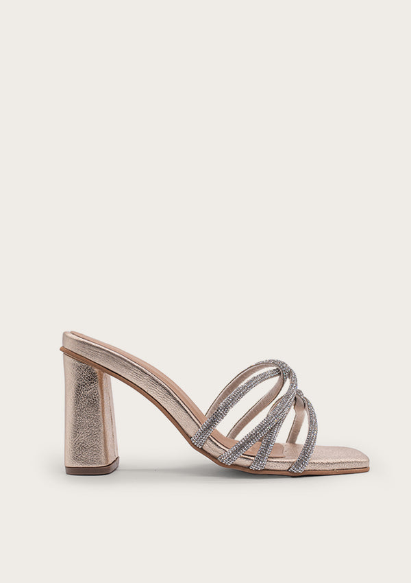 Dresden strappy diamond band heel