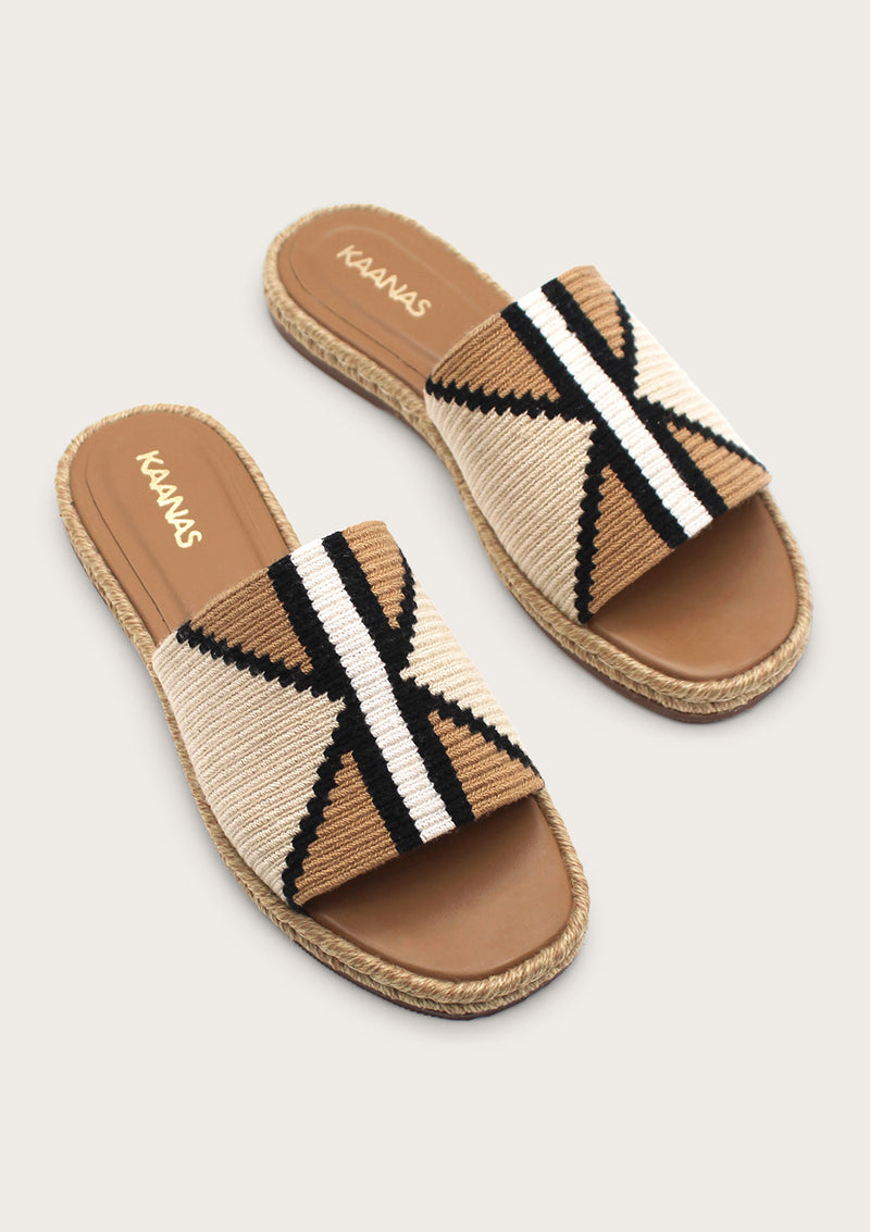 Kaena Handwoven Espadrille - Sandal Coffee