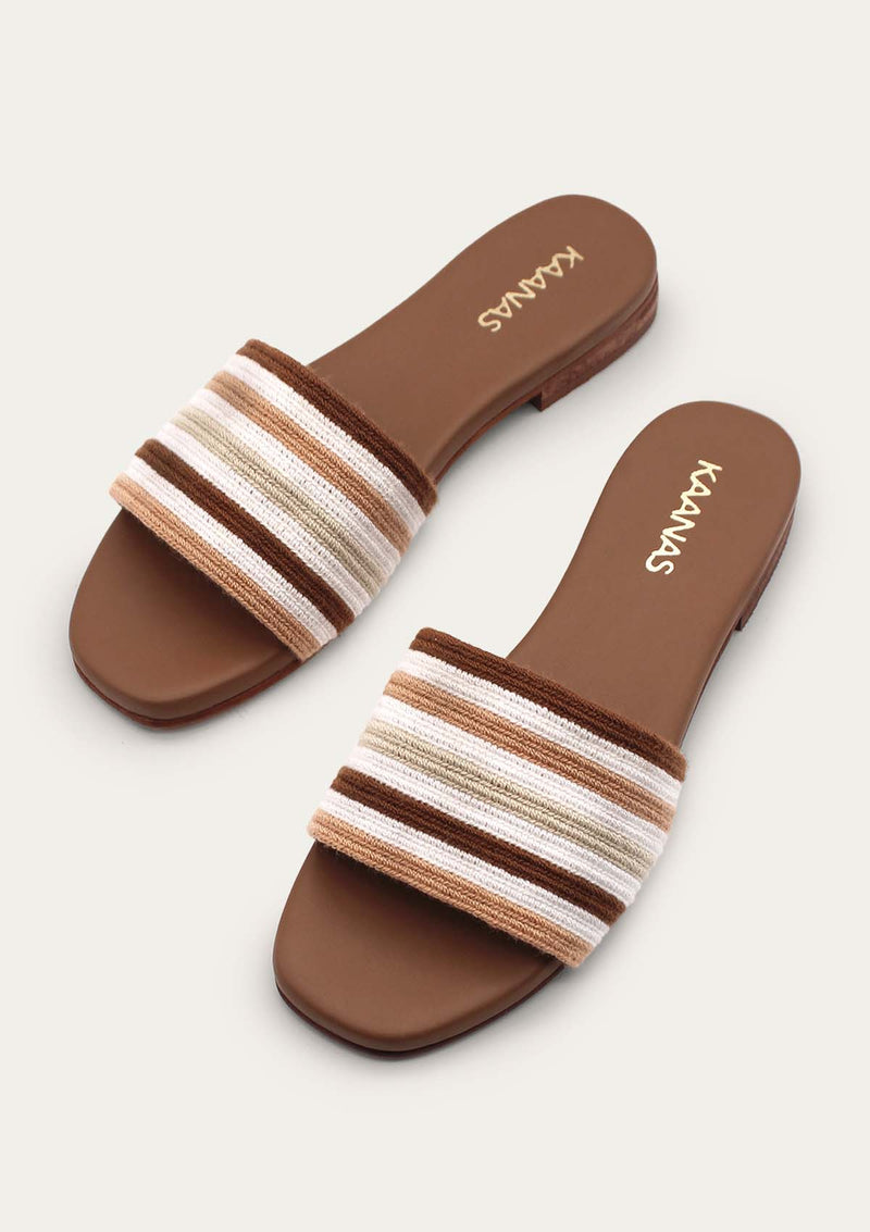 Papua Striped Handwoven - andals-Honey
